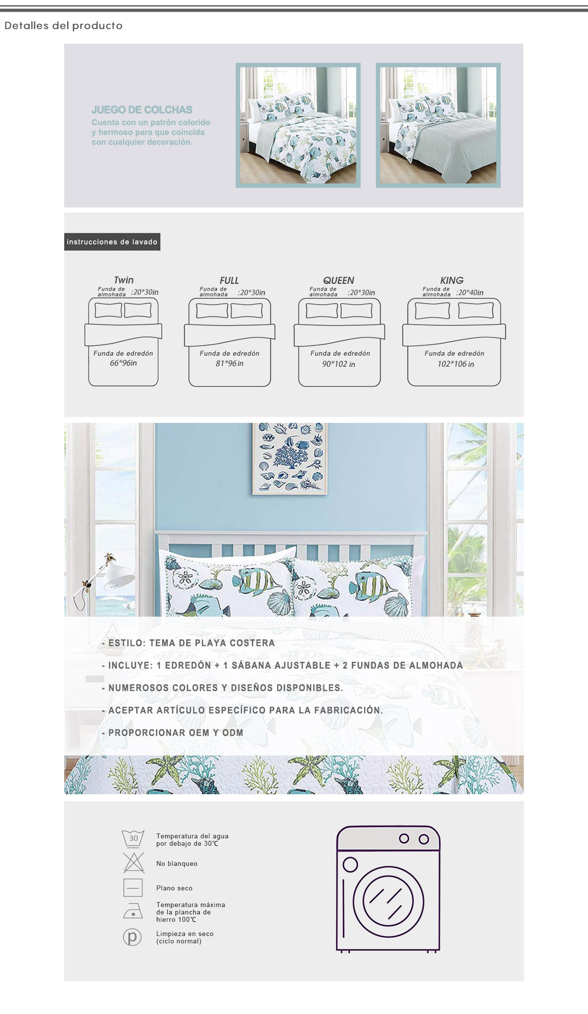 Juego De Colcha Reversible