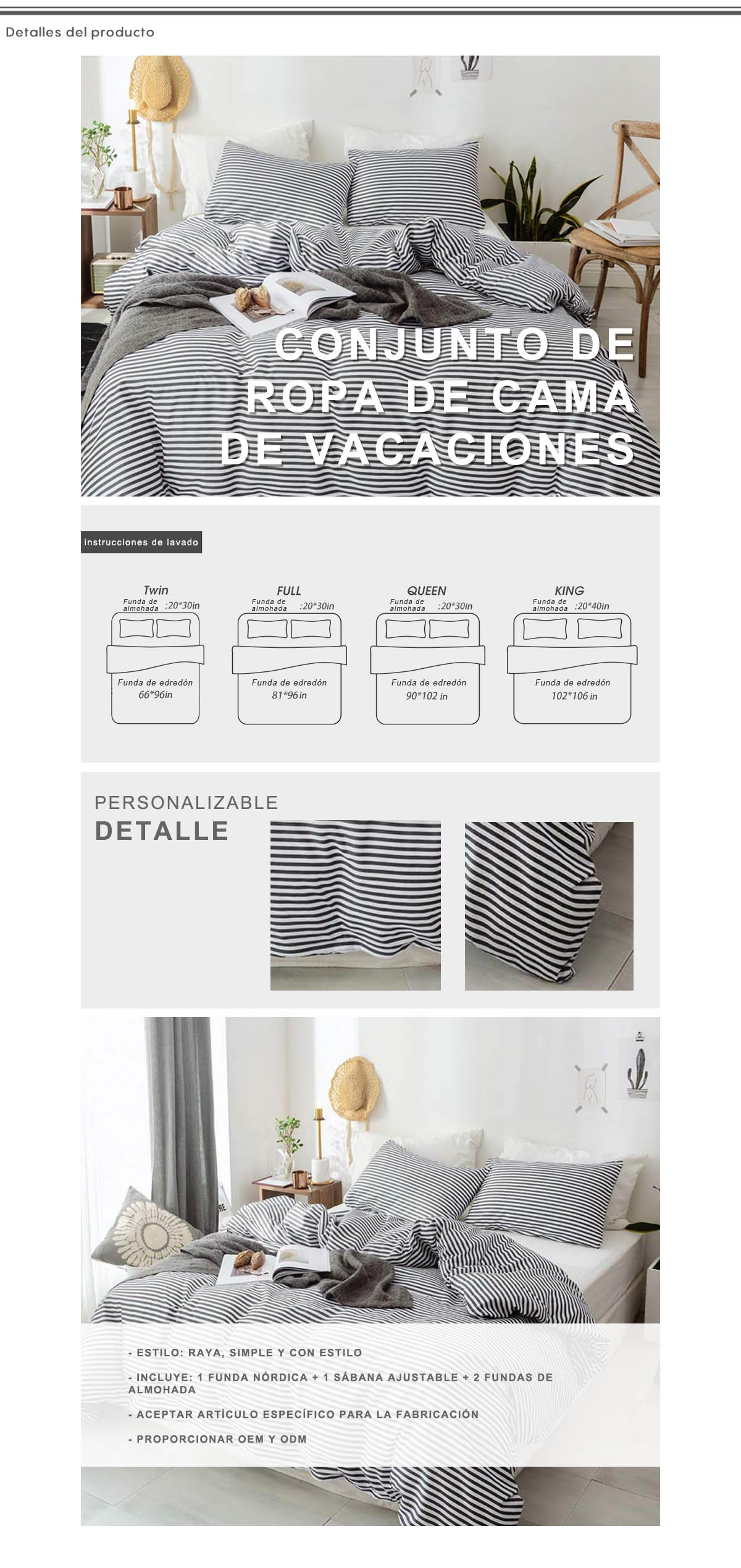 Conjunto De Ropa De Cama De Vacaciones