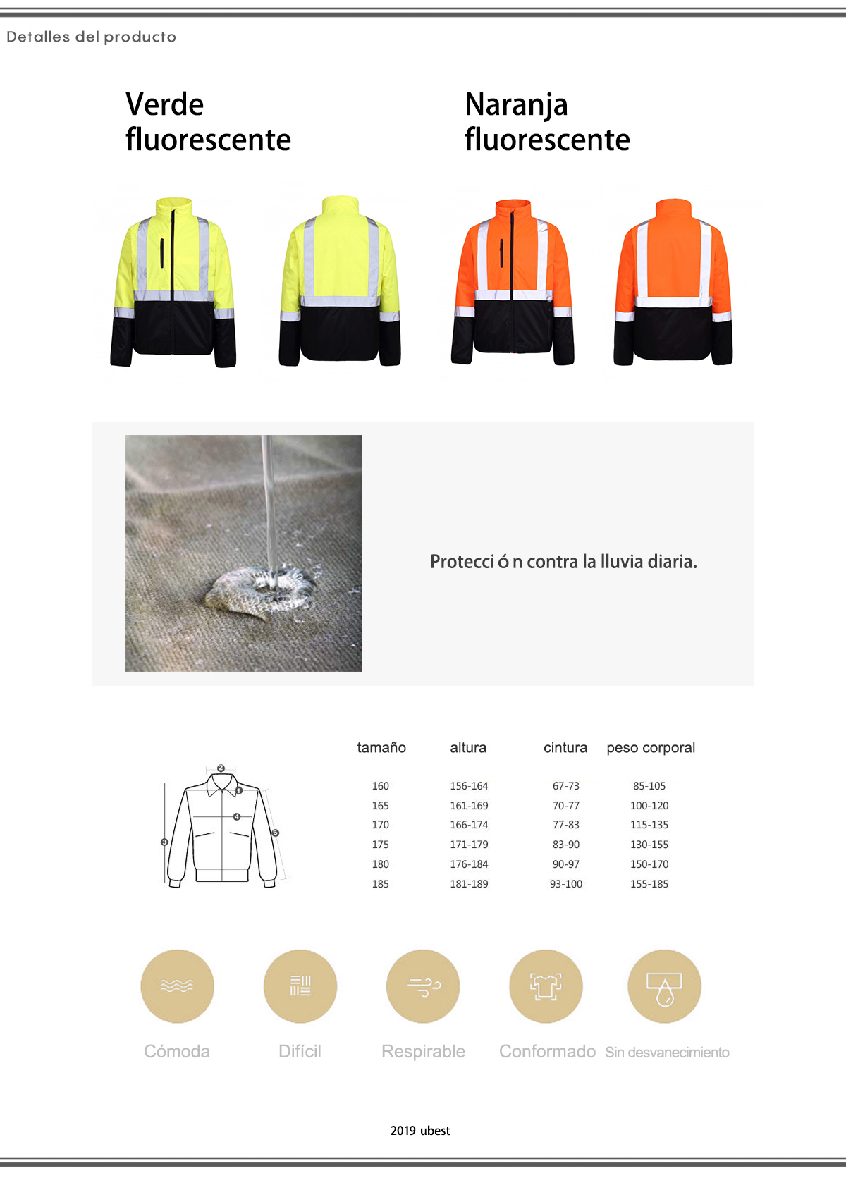 Chaqueta de Trabajo Abrigo
