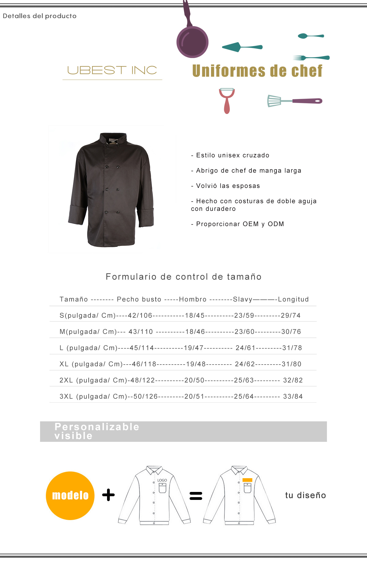 Uniformes de Chef