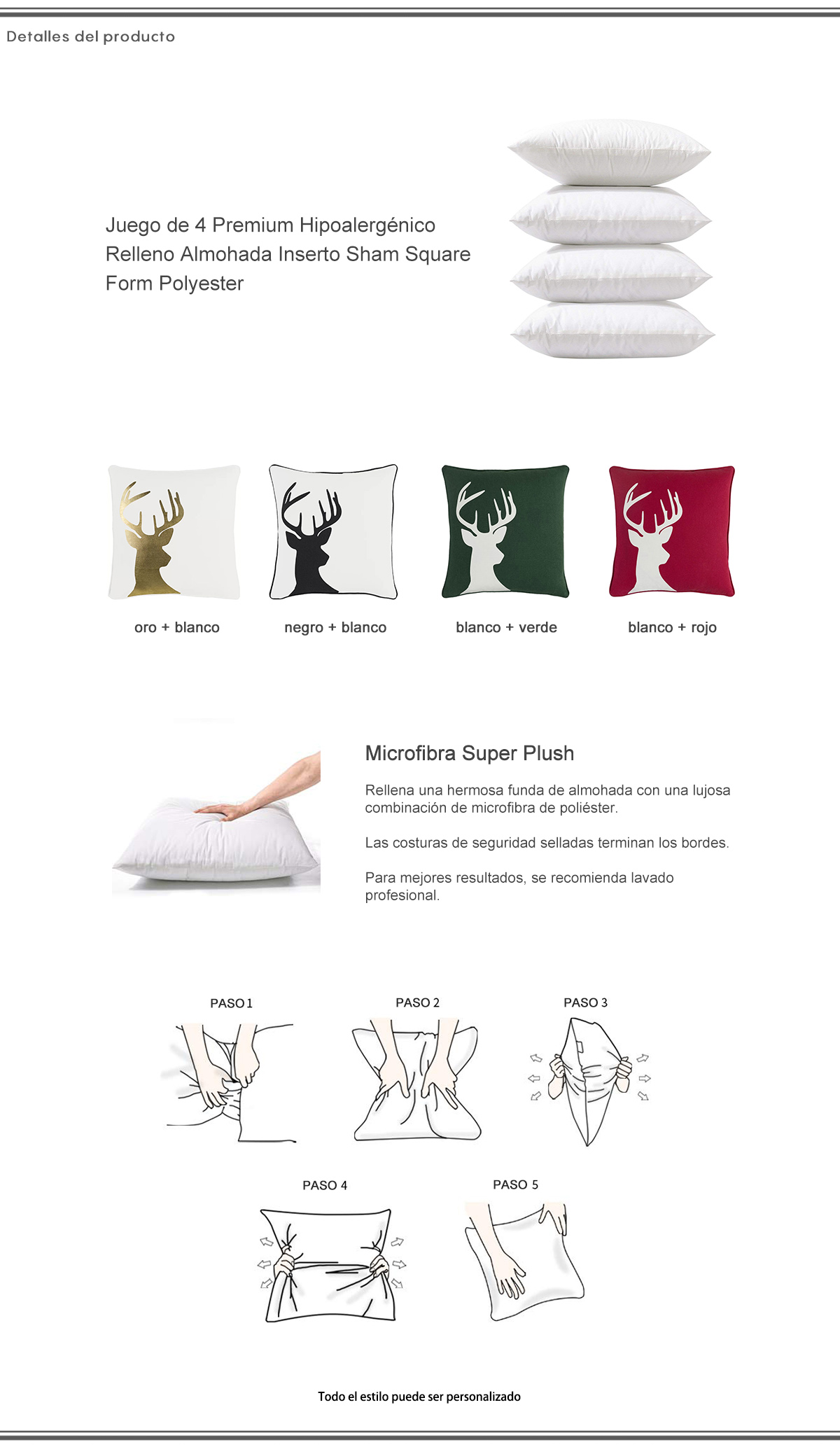 Funda De Almohada De Algodón