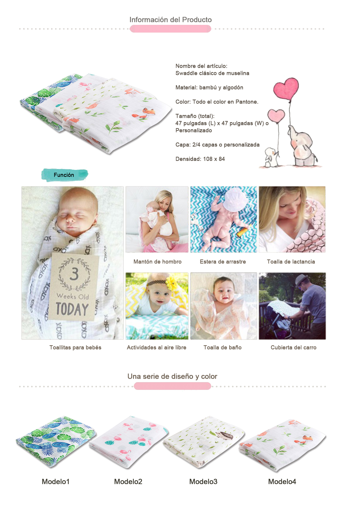 Swaddle Clásico De Muselina