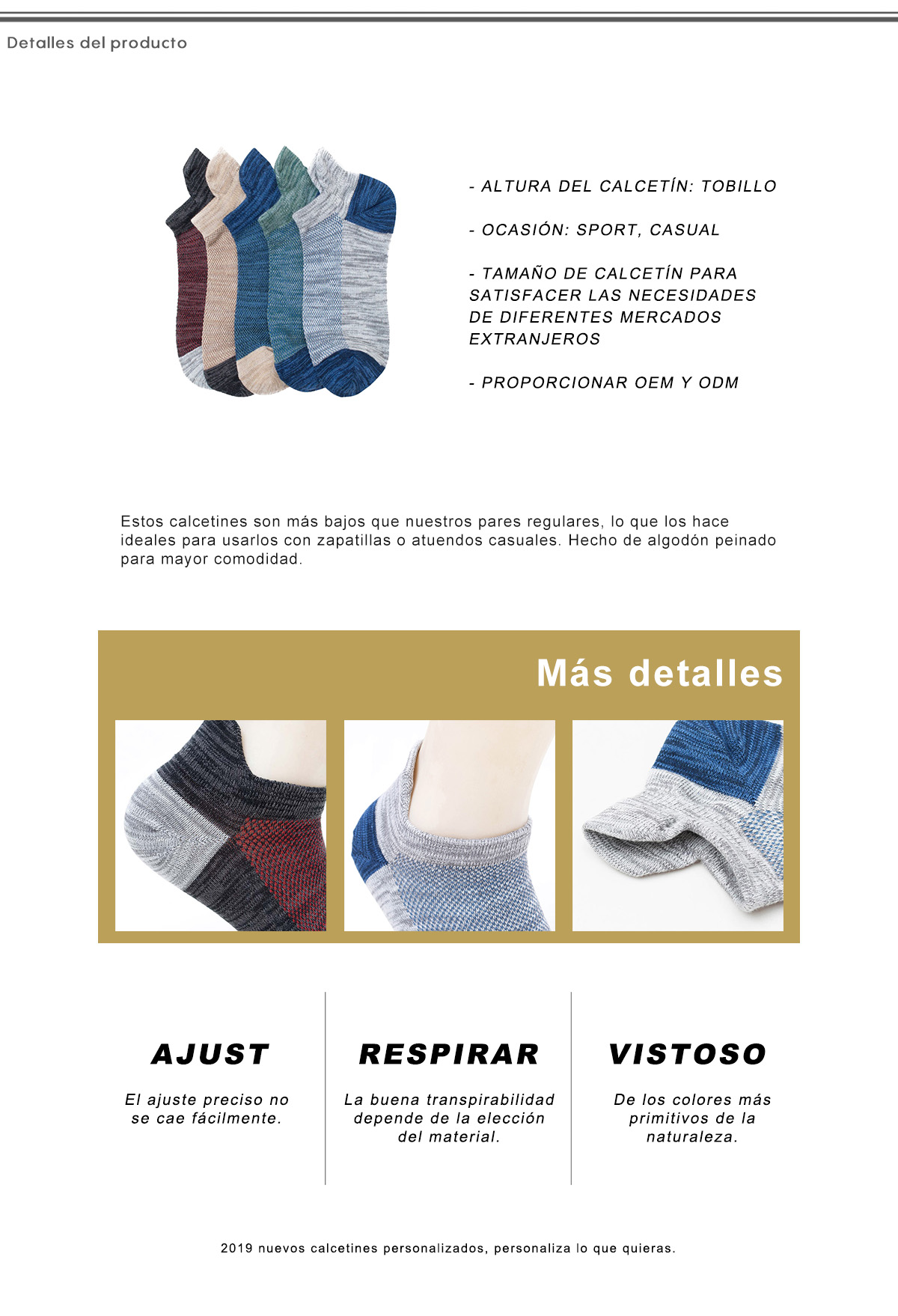 Calcetines de Hombre Casual