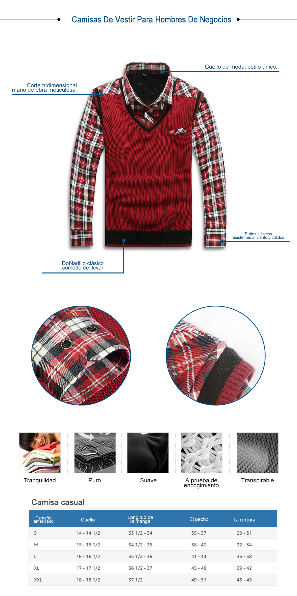 Camisas De Vestir Para Hombres De Negocios
