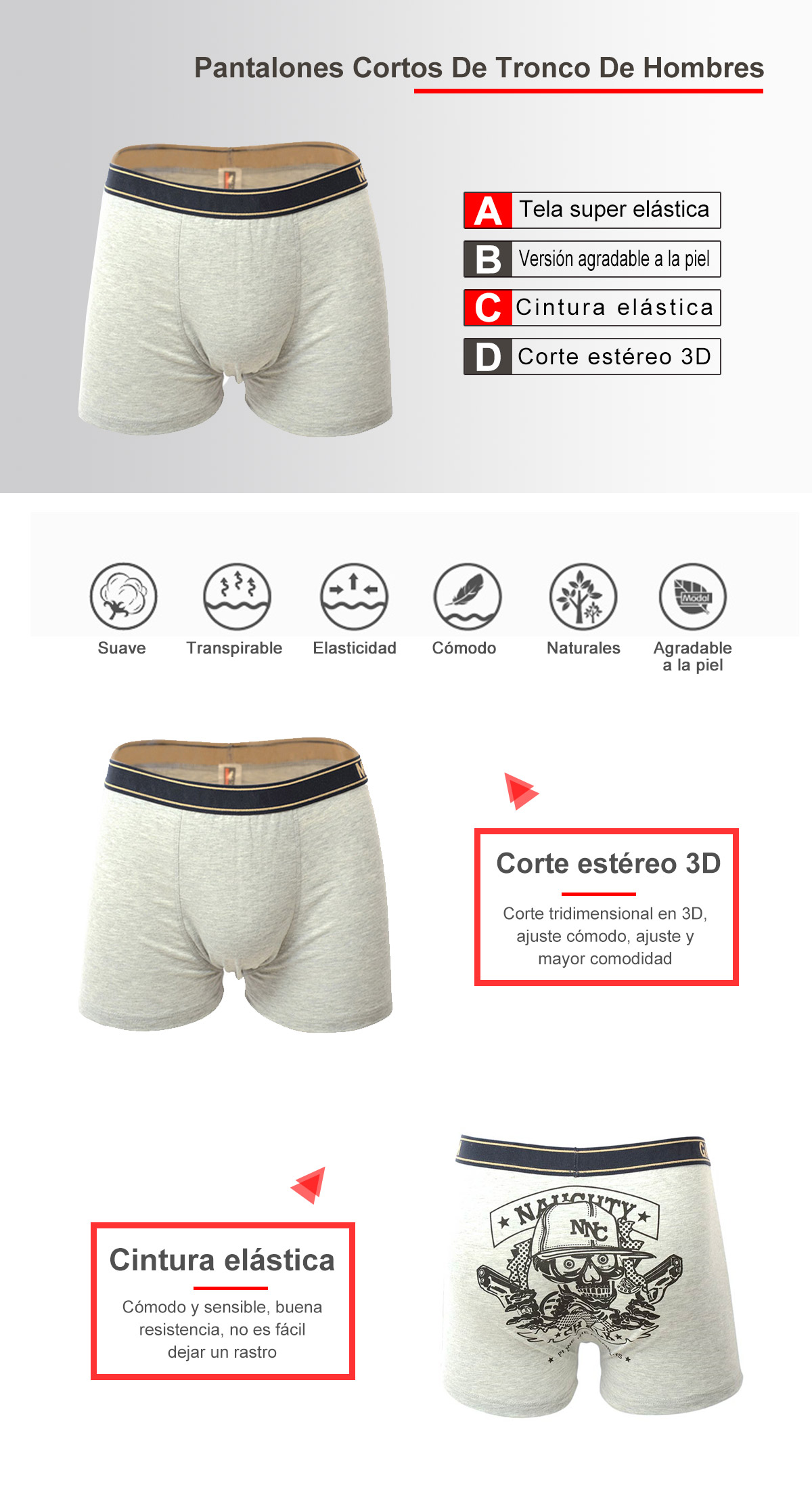 Pantalones Cortos De Tronco De Hombres