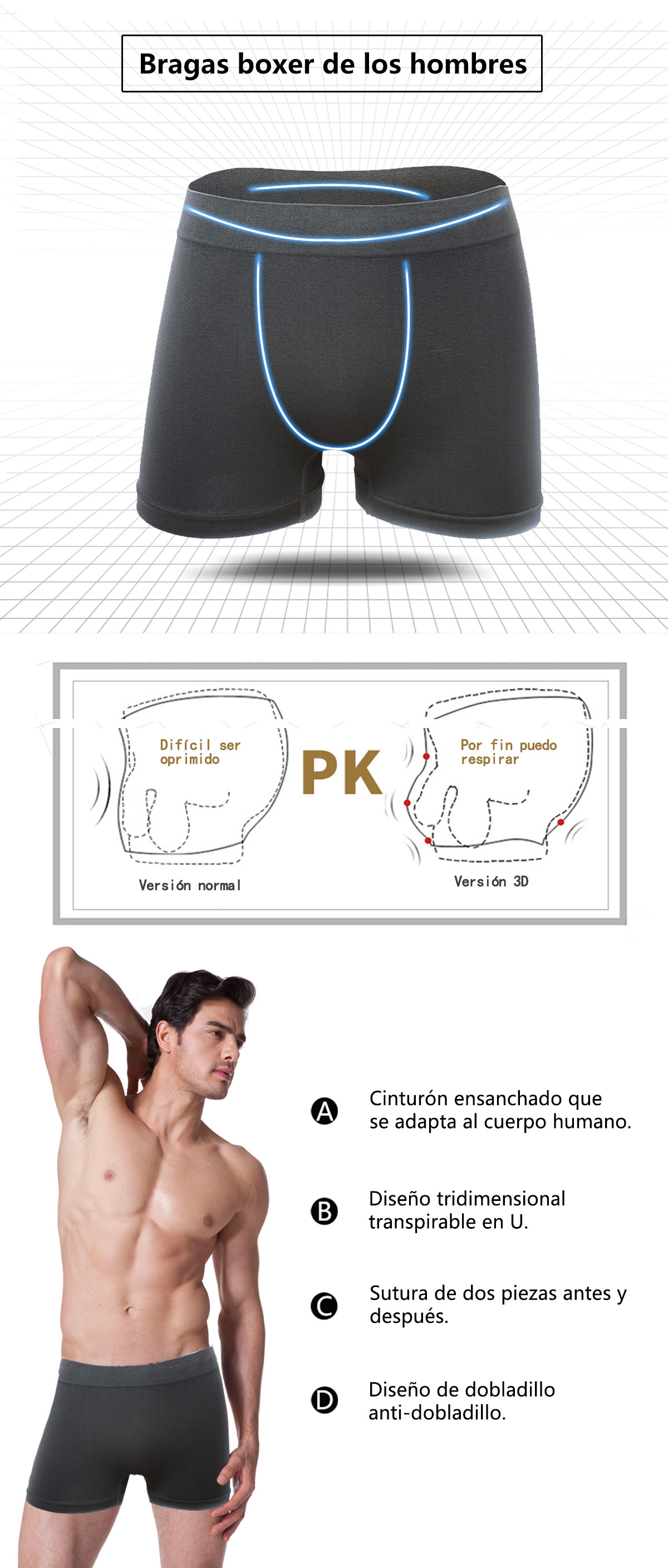 Boxer De La Ropa Interior De Los Hombres
