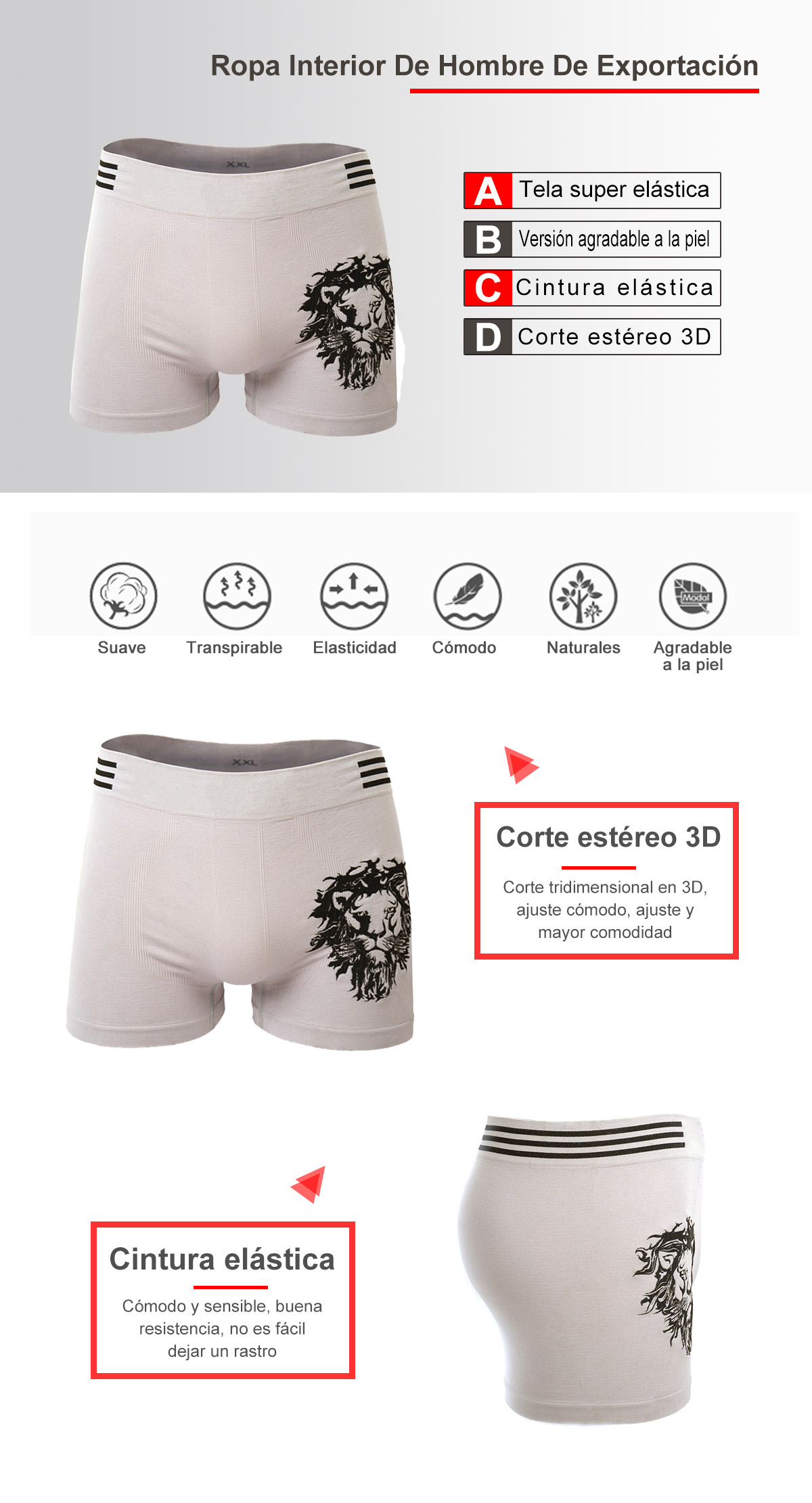 Ropa Interior De Hombre De Exportación