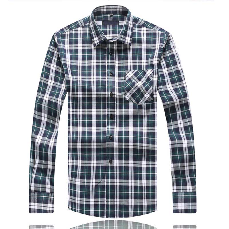 Camisas De Manga Larga De Hombres A Cuadros