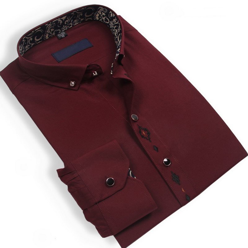 Camisa Formal De Oficina De Manga Larga