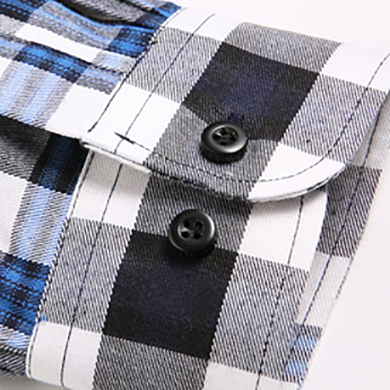 Camisas A Cuadros De Manga Larga Para Hombres