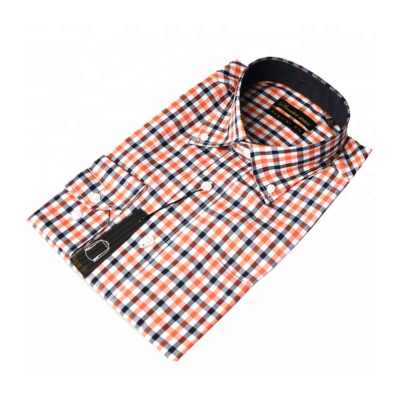 Camisa De Vestir De Manga Larga Para Hombre